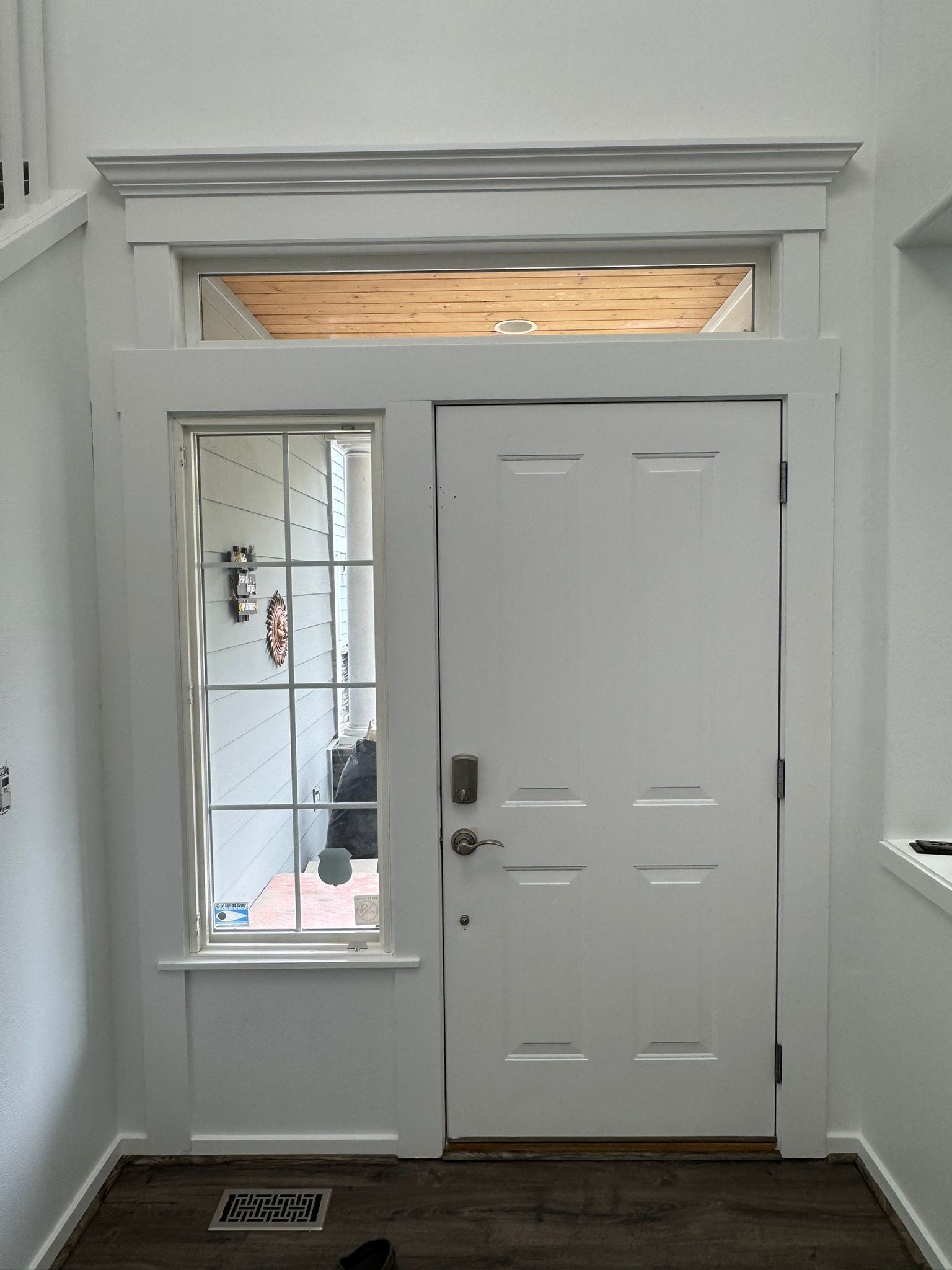 Front door and trim painting after result